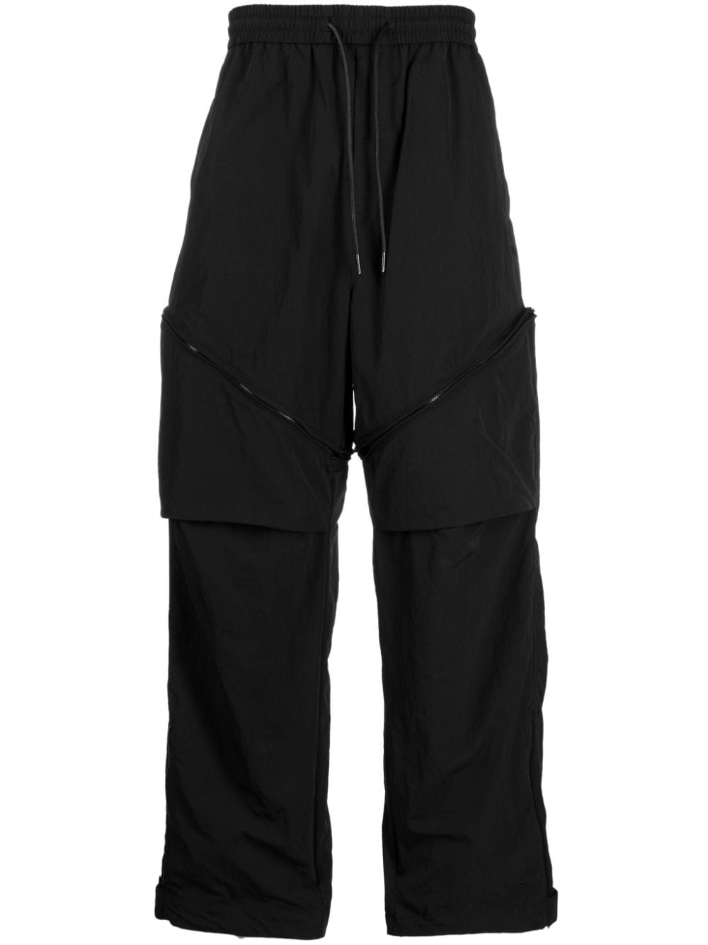 Juun.J wide-leg drawstring trousers - Black von Juun.J