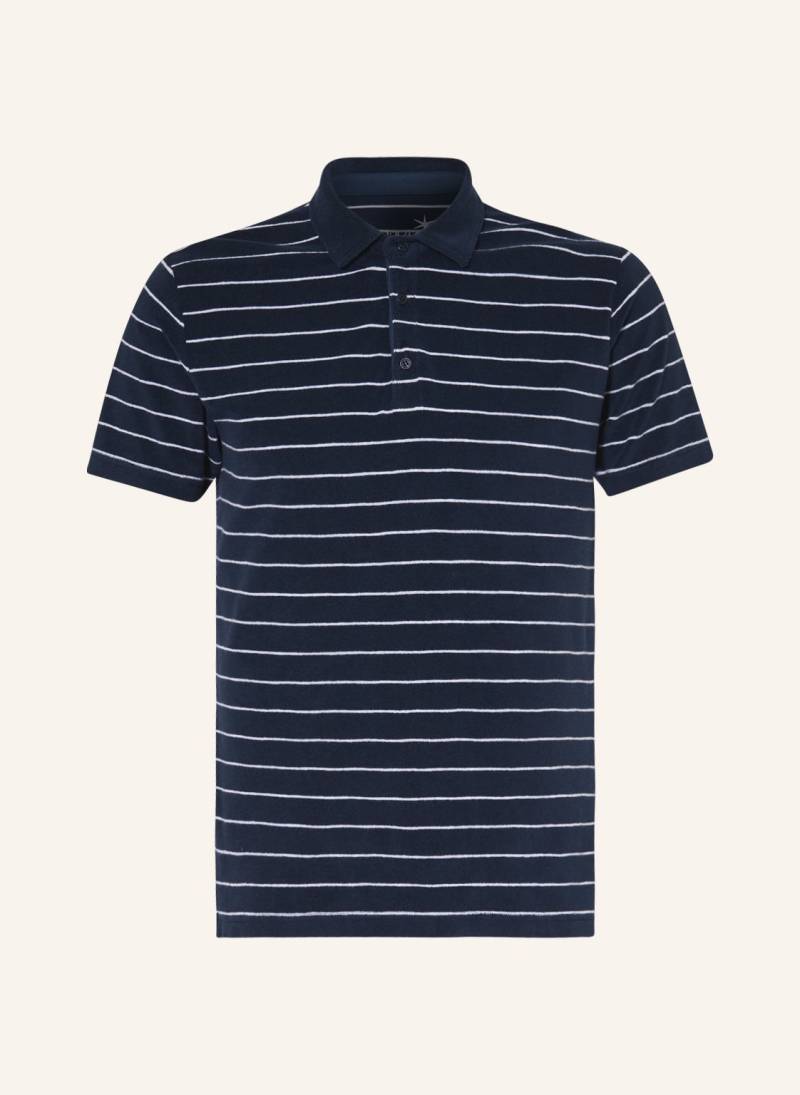 Juvia Frottee-Poloshirt Gaspar blau von Juvia