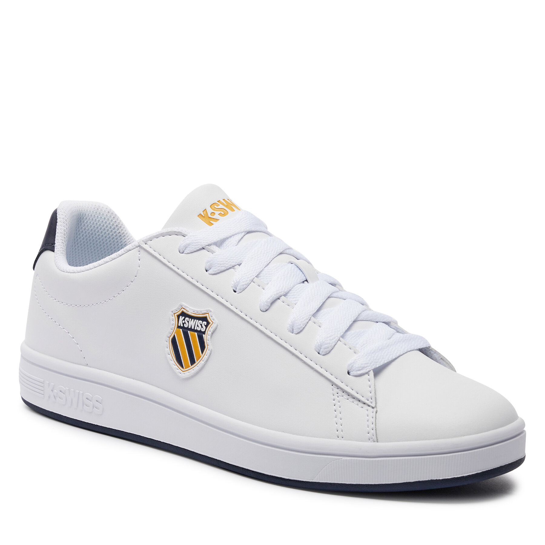 Sneakers K-Swiss Court Shield 06599-856-M White/Navy/Honey Gold 856 von K-SWISS