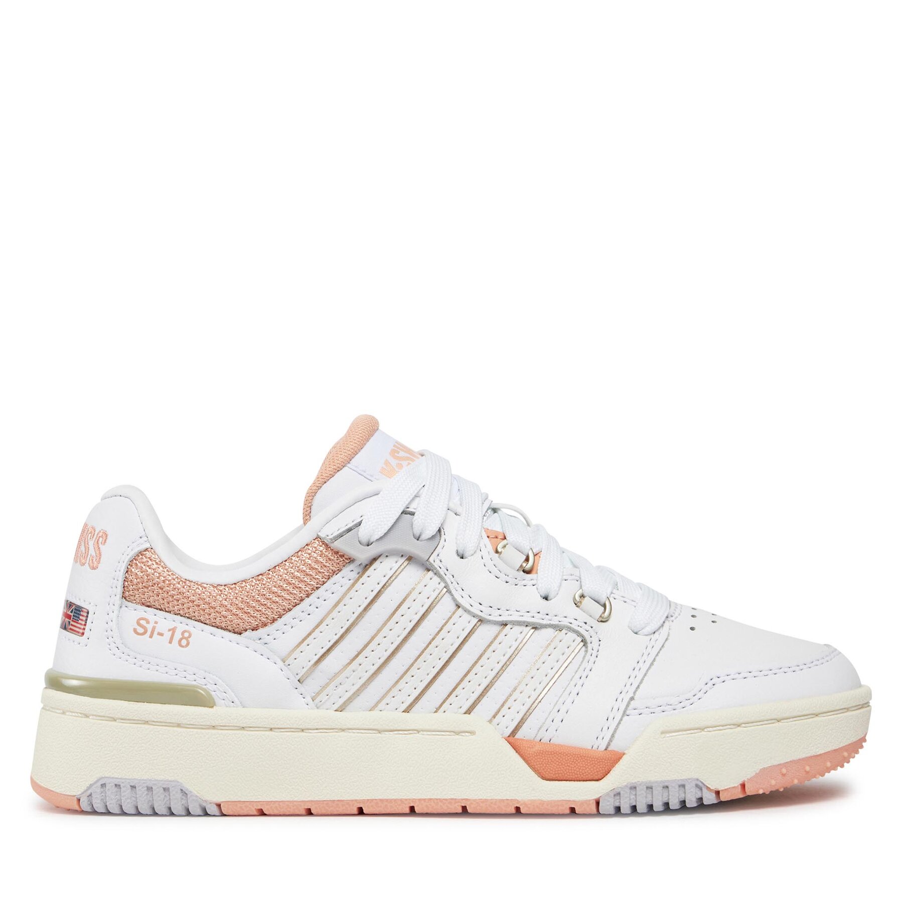 Sneakers K-Swiss S1-18 Rival 98531-157-M Wht/Apricot/Whsp Wht von K-SWISS