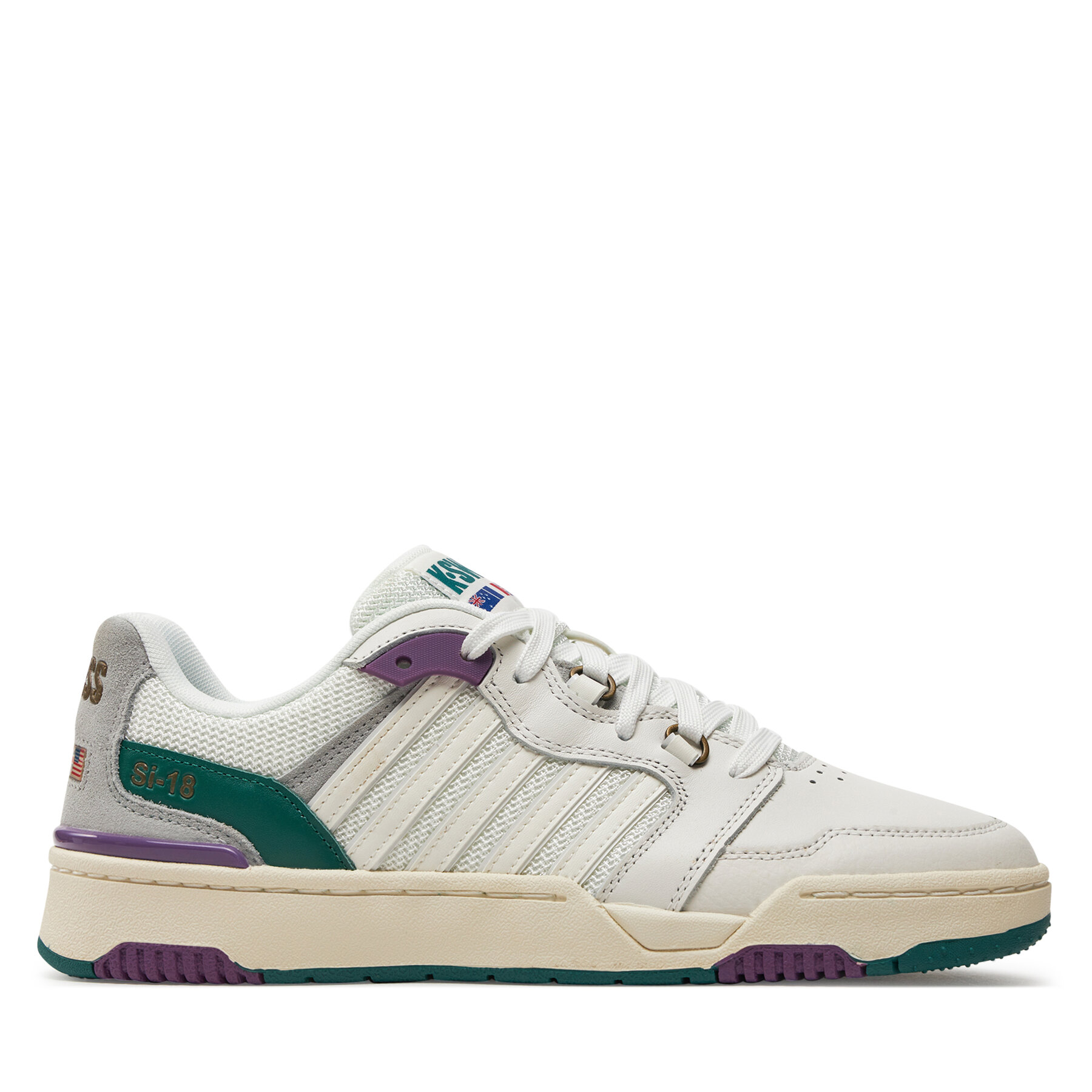 Sneakers K-Swiss Si-18 Rival 08531-188-M Blanc De Blanc/Sunset Purple/Aventurine 188 von K-SWISS