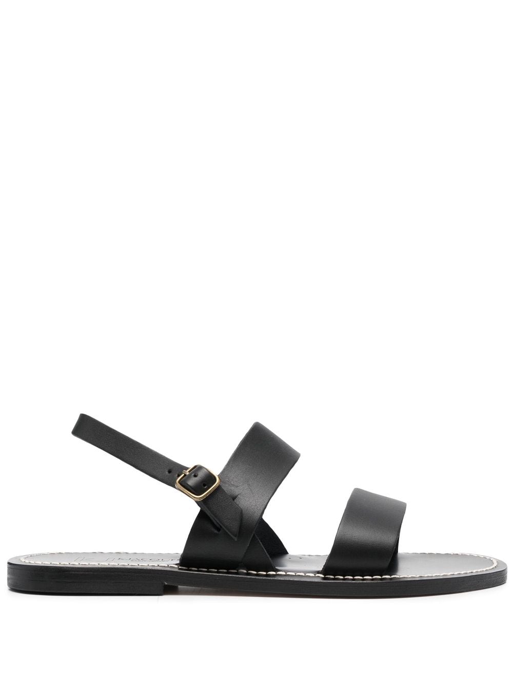 K. Jacques contrast-stitching calf-leather sandals - Black von K. Jacques