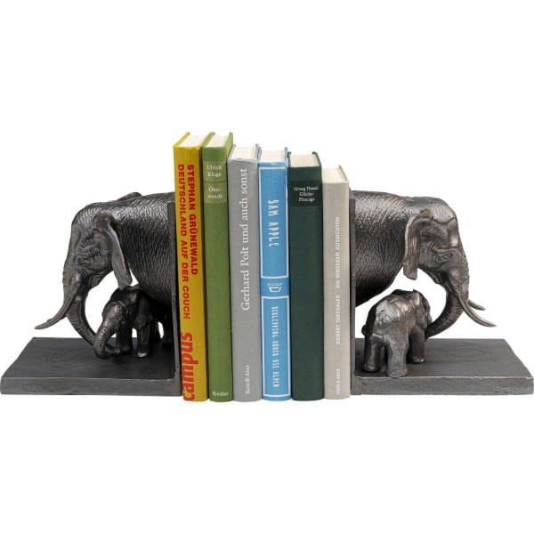 Buchstütze Elephant Family (2er-Set) von KARE DESIGN