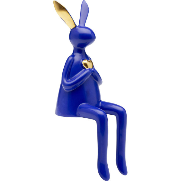 Deko Figur Sitting Rabbit Heart blau 29 von KARE DESIGN