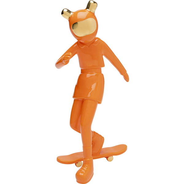 Deko Figur Skating Astronaut orange 33 von KARE DESIGN