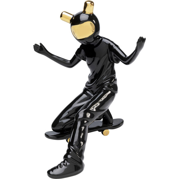 Deko Figur Skating Astronaut schwarz 21 von KARE DESIGN