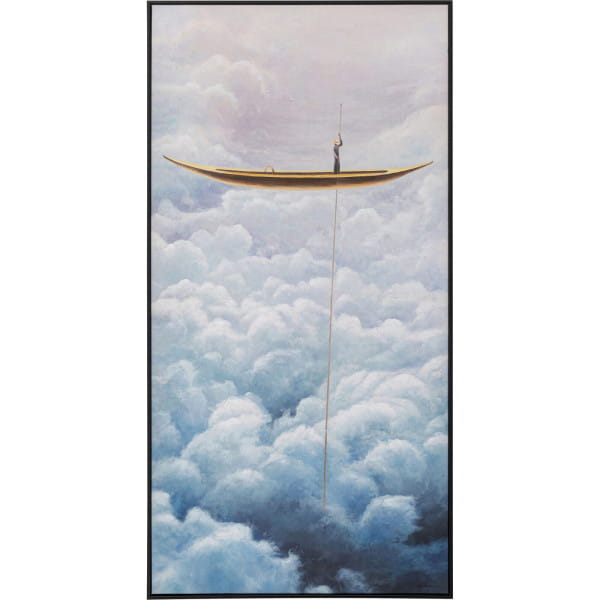 Gerahmtes Bild Cloud Boat 60x120 von KARE DESIGN