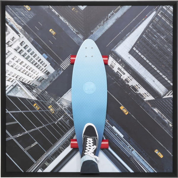 Gerahmtes Bild Skyline Skater 149x149 von KARE DESIGN