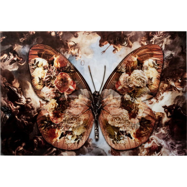 Glasbild Butterfly 150x100 von KARE DESIGN