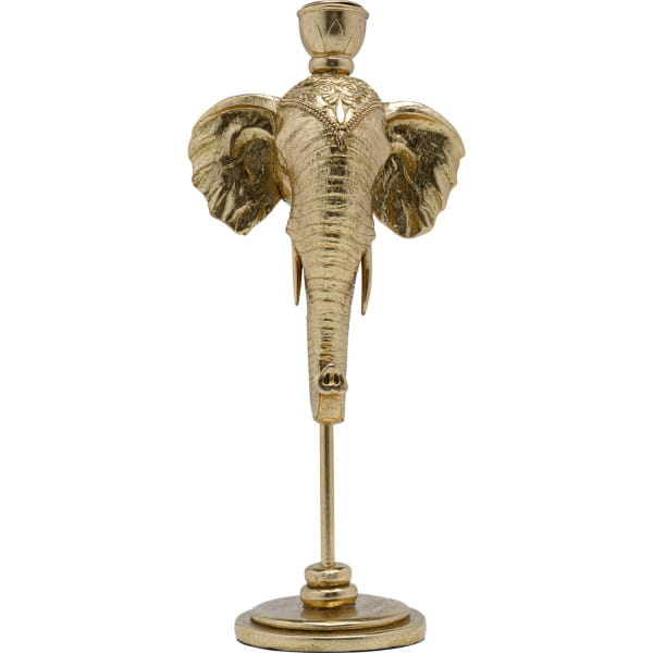 Kerzenständer Elephant Head gold 36 von KARE DESIGN