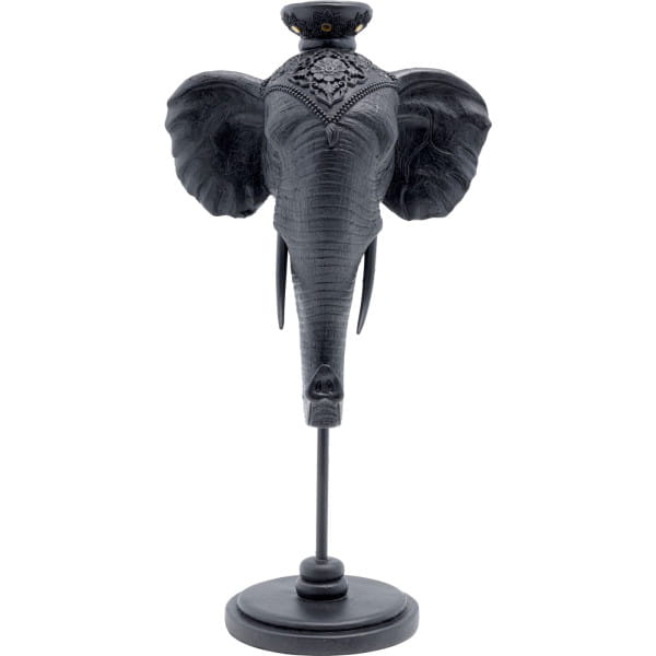 Kerzenständer Elephant Head schwarz 49 von KARE DESIGN