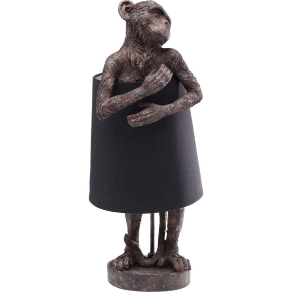 Tischleuchte Animal Monkey Braun Schwarz von KARE DESIGN