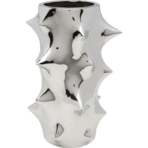 Vase Pointy silber 30 von KARE DESIGN