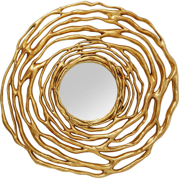 Wandspiegel Twiggy gold rund 121 von KARE DESIGN