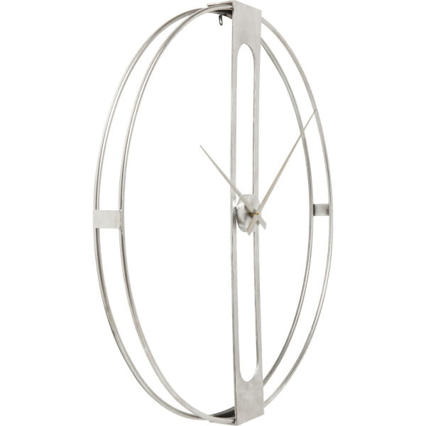 Wanduhr Clip Silber Ø60cm von KARE DESIGN