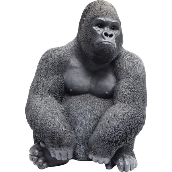 Deko Figur Monkey Gorilla Side Medium schwarz von KARE DESIGN