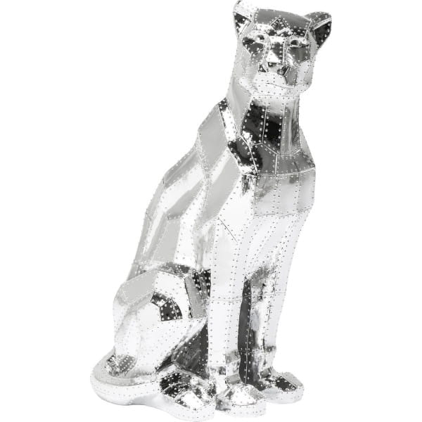 Deko Figur Sitting Cat Rivet Chrome von KARE DESIGN