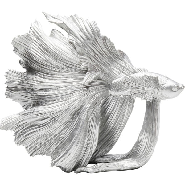 Deko Objekt Betta Fish Silber Klein von KARE DESIGN