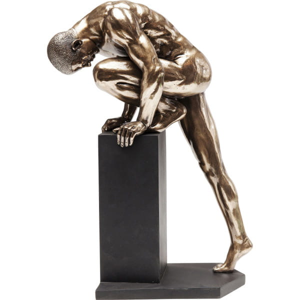 Deko Objekt Nude Man Stand Bronze 35cm von KARE DESIGN