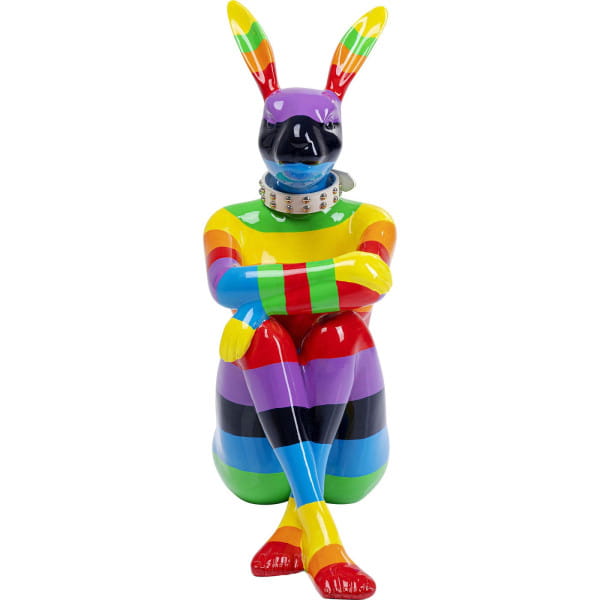 Deko Objekt Sitting Rabbit Rainbow 80 von KARE DESIGN