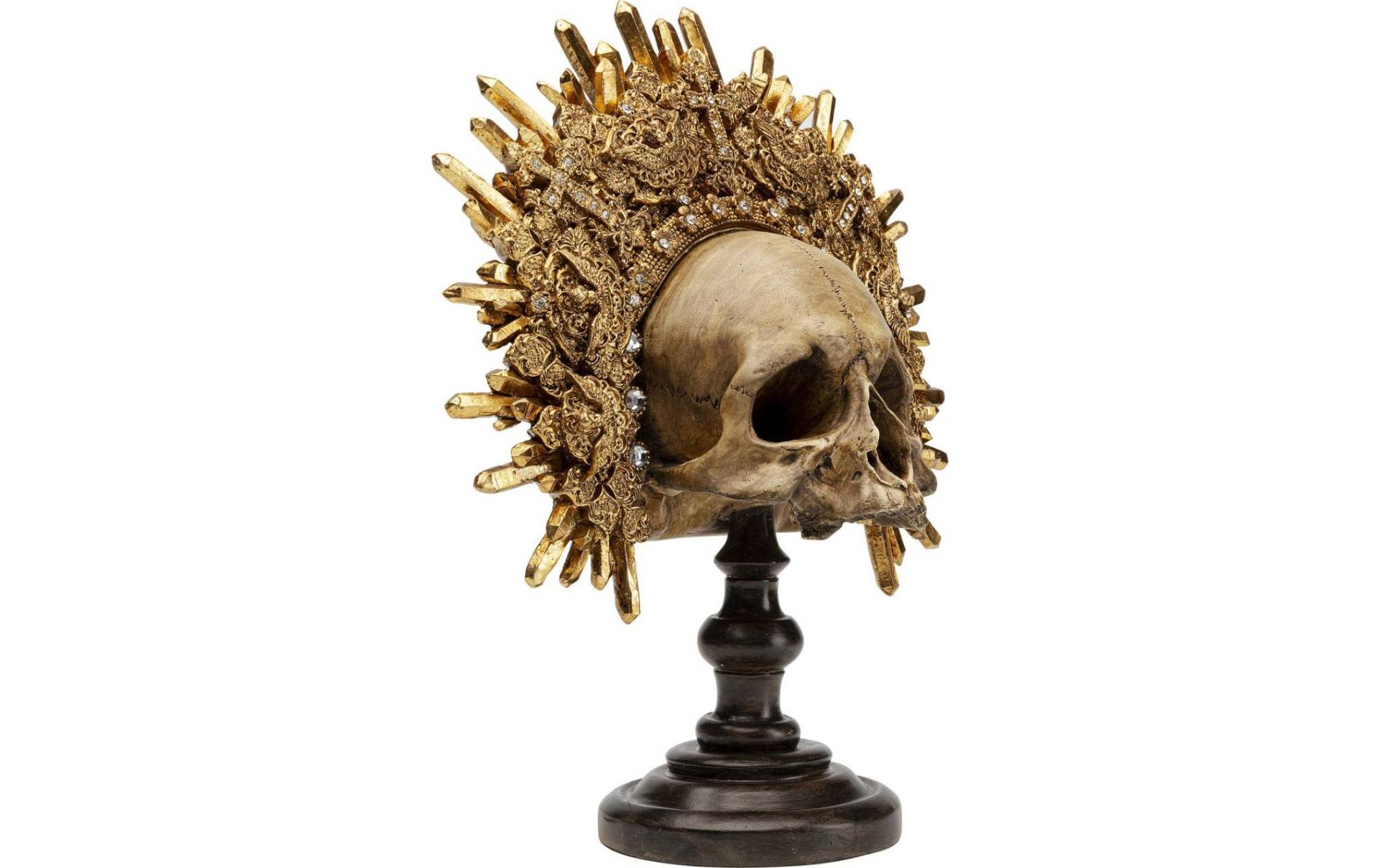 KARE Dekofigur »King Skull Goldfarben« von KARE