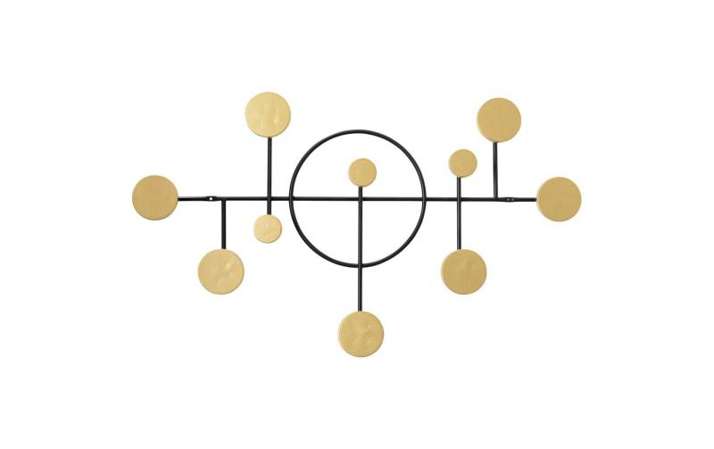 Kare Design Garderobenleiste »Art Circles Goldfarben/Schwarz« von KARE DESIGN