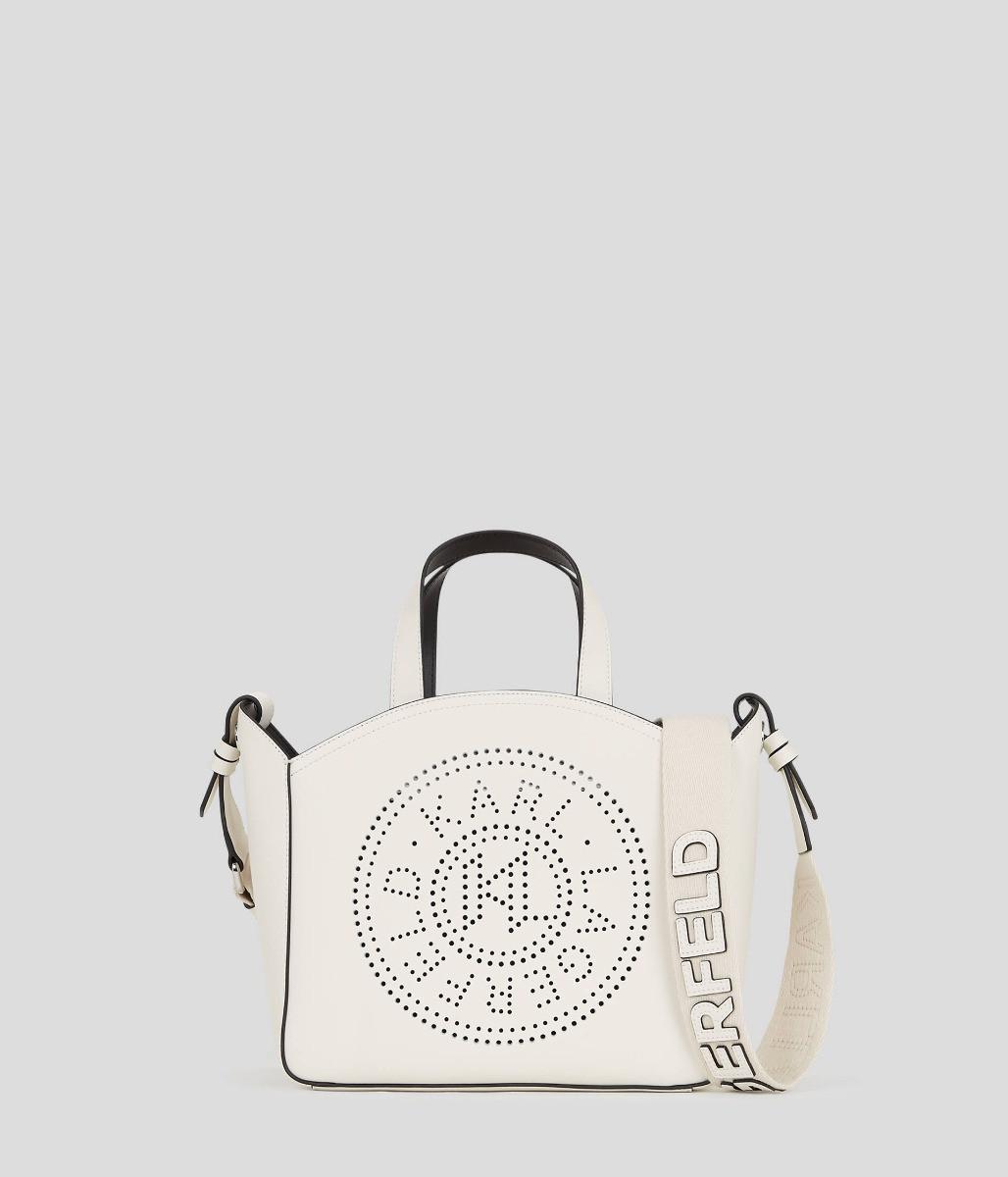 Circle Tote Perforated Damen Offwhite ONE SIZE von KARL LAGERFELD