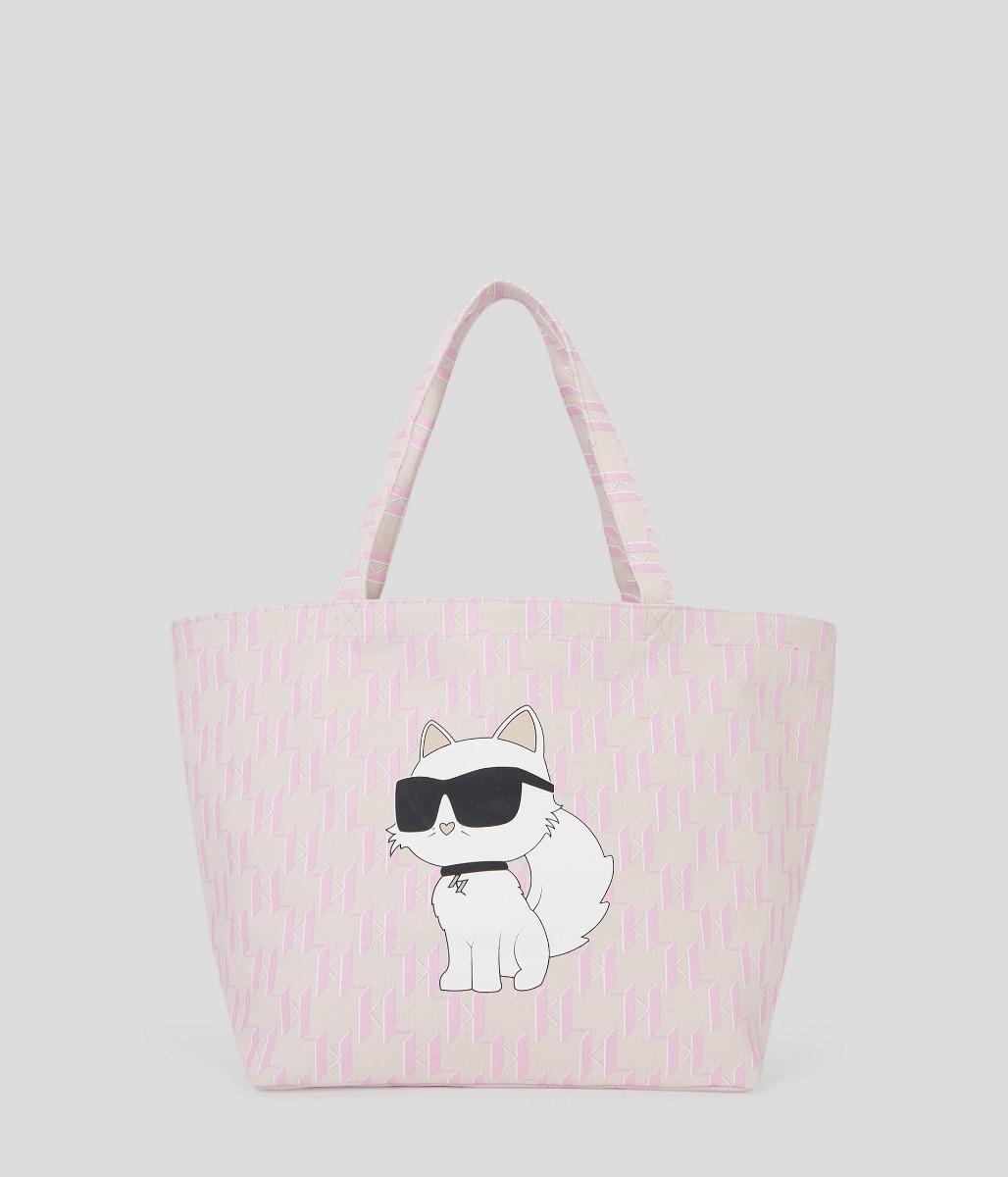 Ikonic Choup Canevas Shopper Damen Rosa ONE SIZE von KARL LAGERFELD