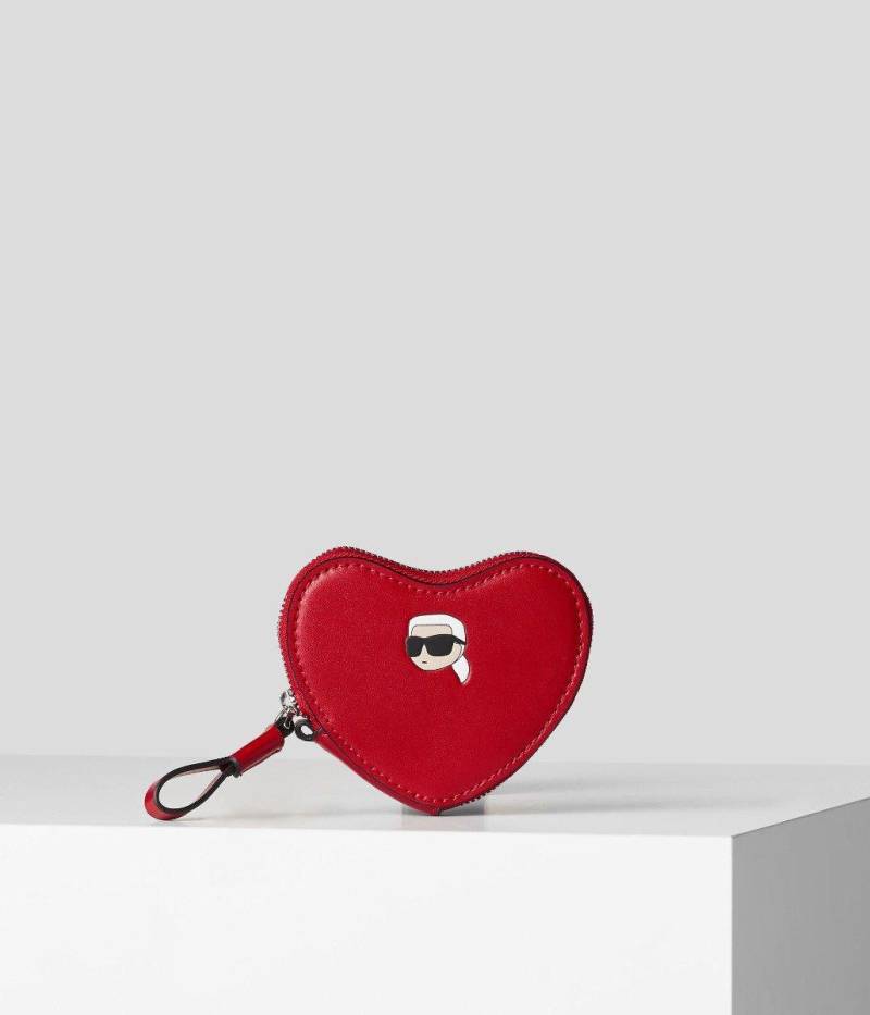 Valentine Heart Coin Purse-0 Damen Rot ONE SIZE von KARL LAGERFELD