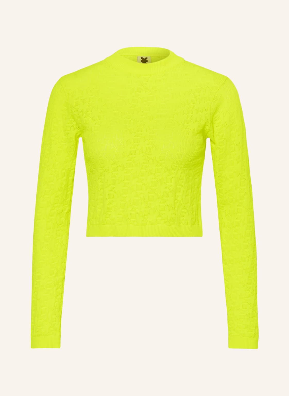 Karo Kauer Cropped-Pullover gelb Karo Kauer Cropped-Pullover gelb von KARO KAUER