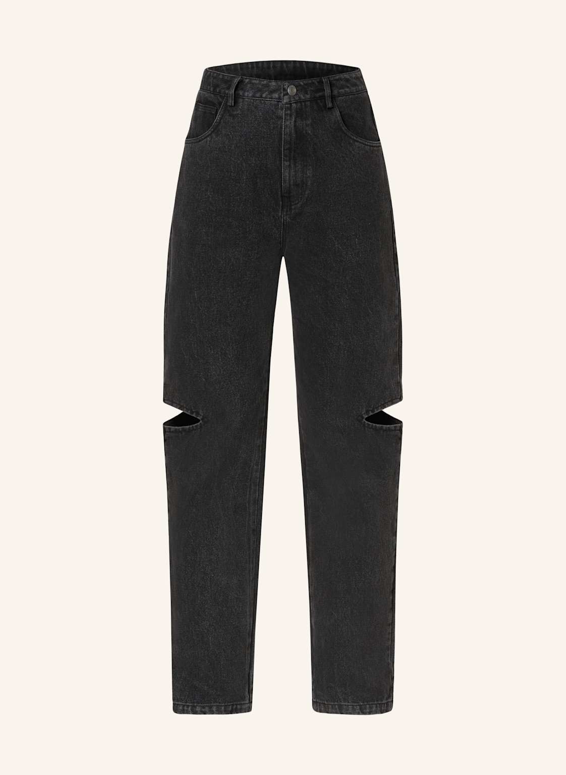 Karo Kauer Jeans Mit Cut-Outs grau von KARO KAUER