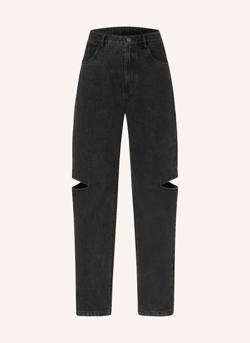 Karo Kauer Jeans Mit Cut-Outs grau von KARO KAUER