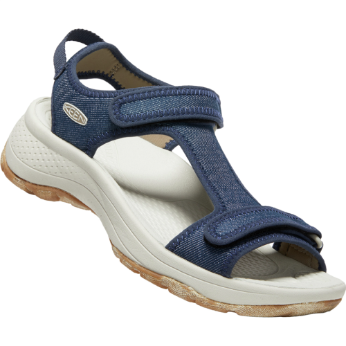 KEEN Trekkingsandalen Damen Astoria West T-Strap - blau (Grösse: US-W 8) von KEEN