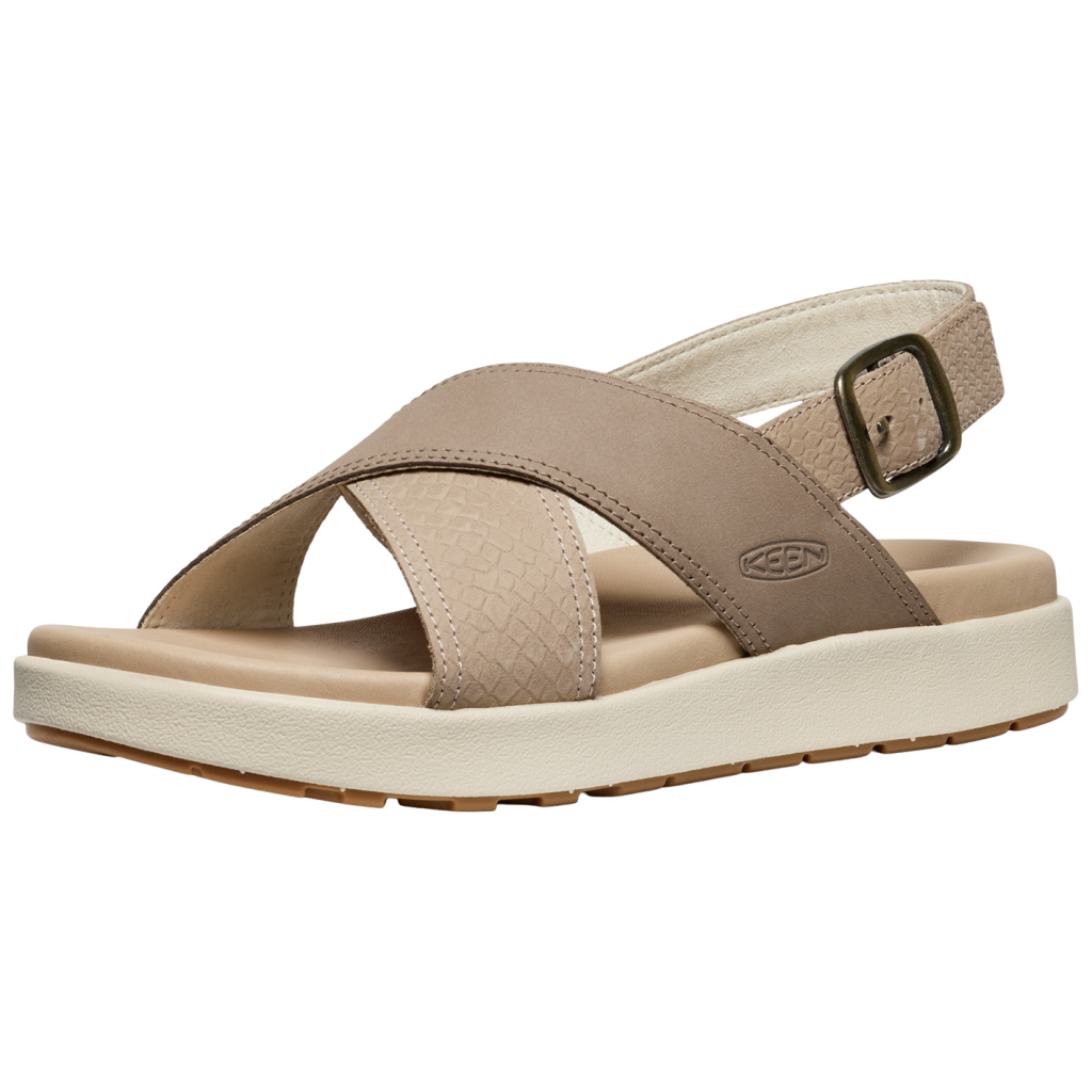 KEEN Damen Freizeitsandalen W Elle Luxe Cross Strap, Braun, aus Leder KEEN Damen Freizeitsandalen W Elle Luxe Cross Strap, Braun, aus Leder von KEEN