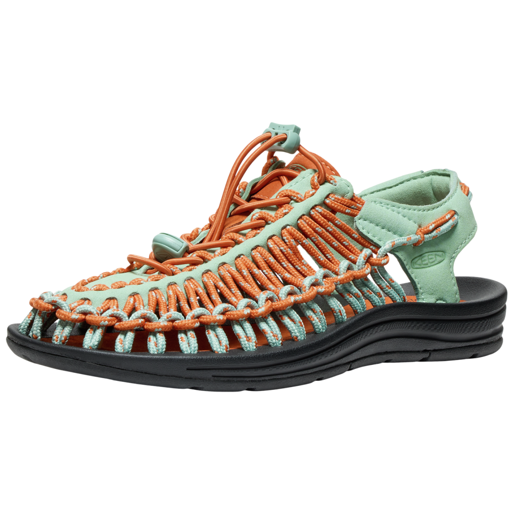KEEN Damen Freizeitsandalen W Uneek, Grün, aus recyceltem PET-Kunststoff von KEEN