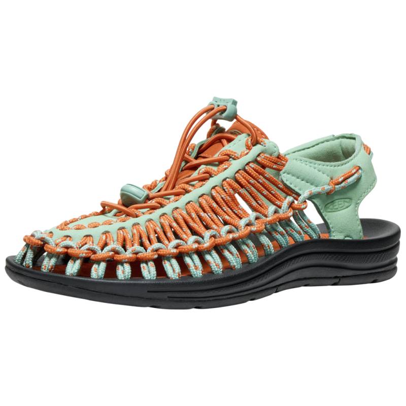 KEEN Damen Freizeitsandalen W Uneek, Grün, aus recyceltem PET-Kunststoff von KEEN