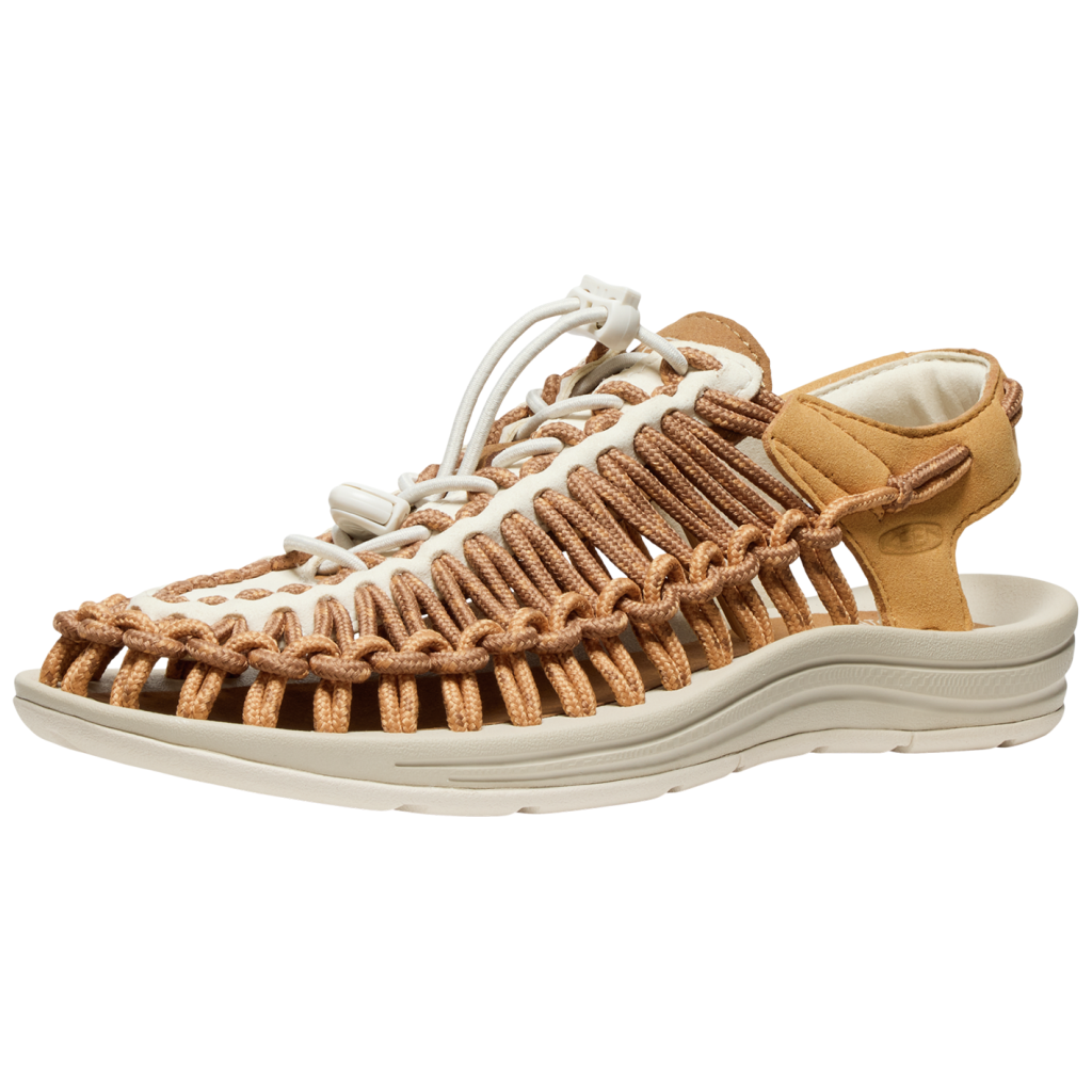 KEEN Damen Freizeitsandalen W Uneek, Orange, aus recyceltem PET-Kunststoff von KEEN