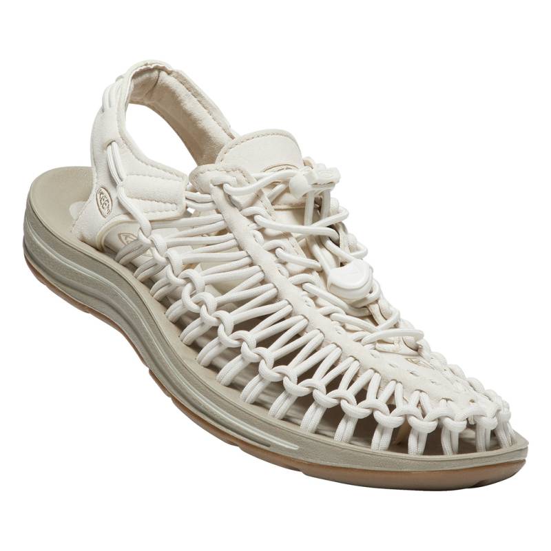 KEEN Damen Freizeitsandalen W Uneek, Weiss, aus recyceltem PET-Kunststoff von KEEN