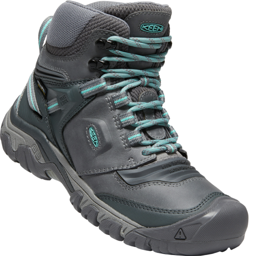 KEEN Wanderschuh Damen Ridge Flex Mid WP - grau (Grösse: US-W 7.5) von KEEN