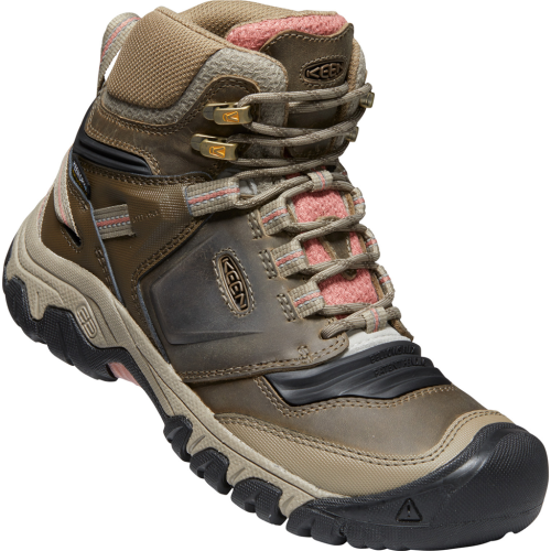 KEEN Wanderschuh Damen Ridge Flex Mid WP - beige (Grösse: US-W 7) von KEEN