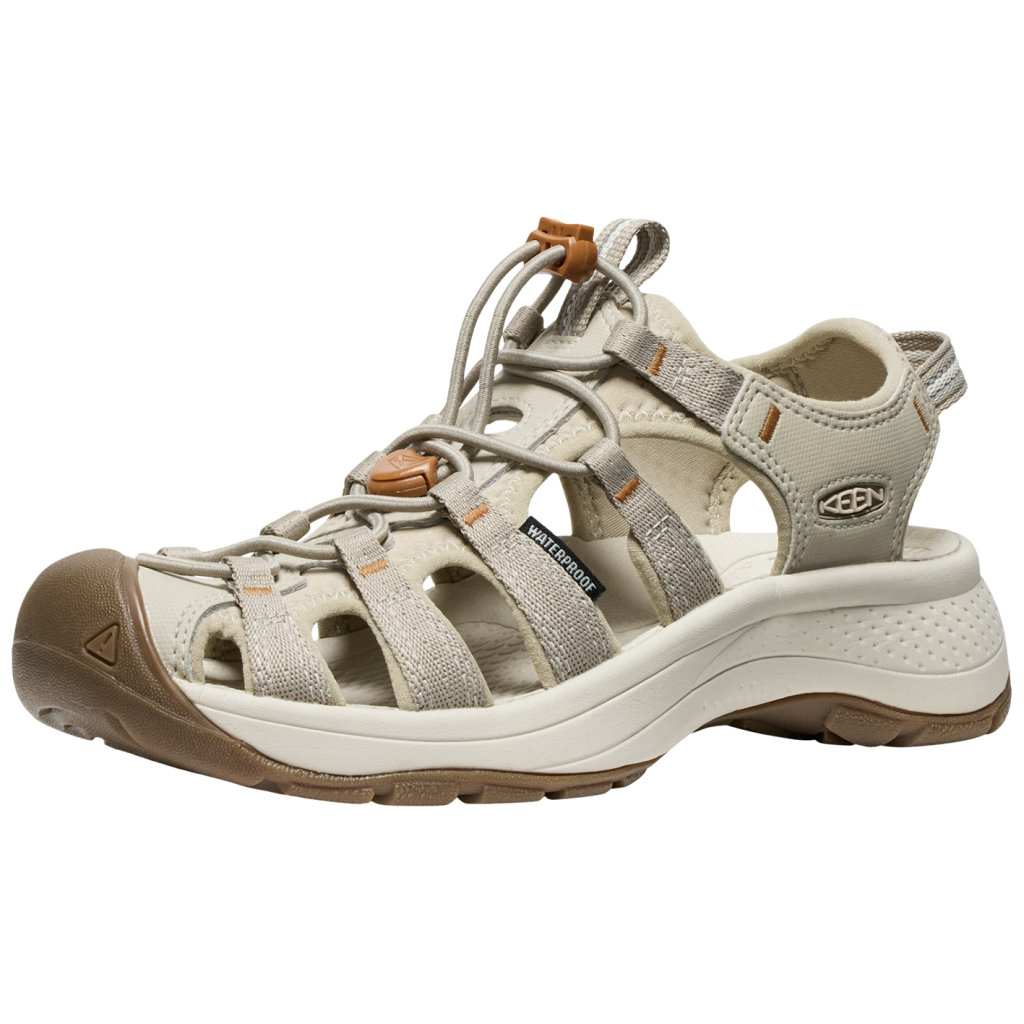 KEEN Damen Trekkingsandalen W Astoria West Sandal, Beige, aus recyceltem PET-Kunststoff von KEEN