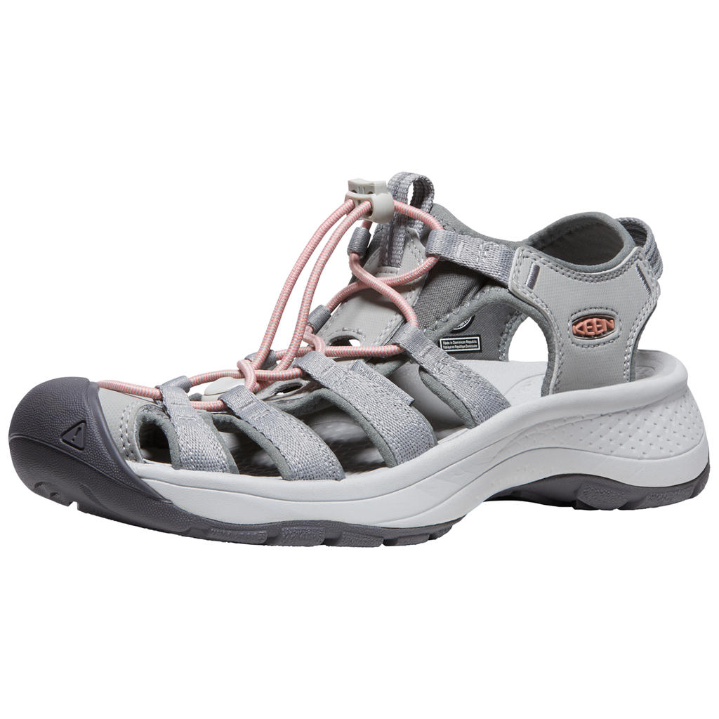 KEEN Damen Trekkingsandalen W Astoria West Sandal, Grau, aus recyceltem PET-Kunststoff von KEEN