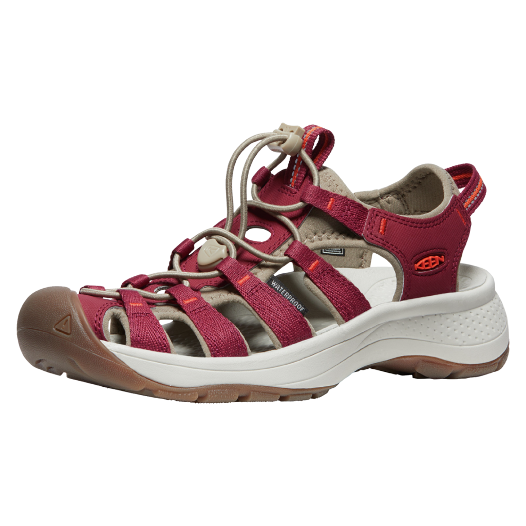 KEEN Damen Trekkingsandalen W Astoria West Sandal, Rot, aus recyceltem PET-Kunststoff von KEEN