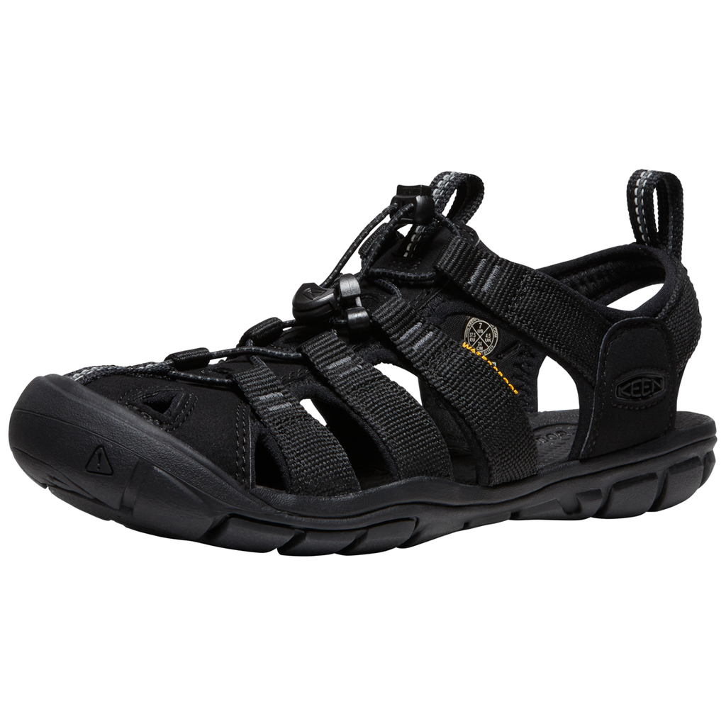 KEEN Damen Trekkingsandalen W Clearwater CNX, Schwarz, aus Polyester von KEEN
