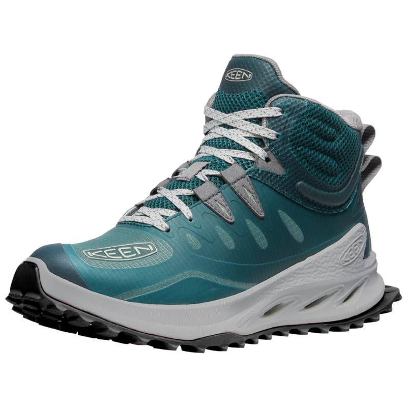 KEEN Damen Wander-/Trekkingschuhe halbhoch W Zionic Mid WP, Blau, aus atmungsaktivem Mesh von KEEN