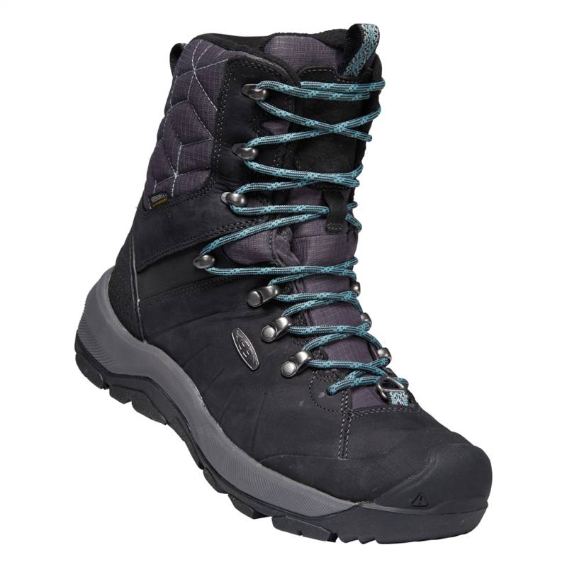 KEEN Damen Winterschuhe W Revel IV High Polar, Schwarz, aus wasserdichtem Leder von KEEN
