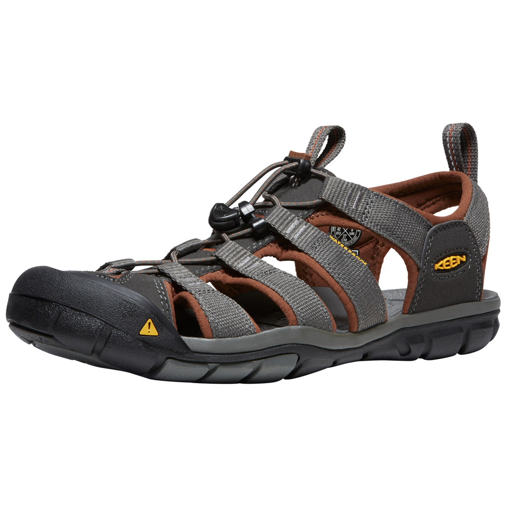 KEEN Herren Trekkingsandalen M Clearwater CNX, Grau, aus Polyester von KEEN
