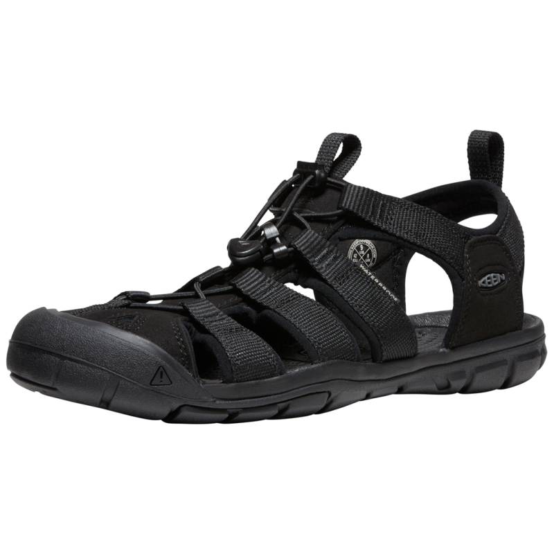 KEEN Herren Trekkingsandalen M Clearwater CNX, Schwarz, aus Polyester von KEEN