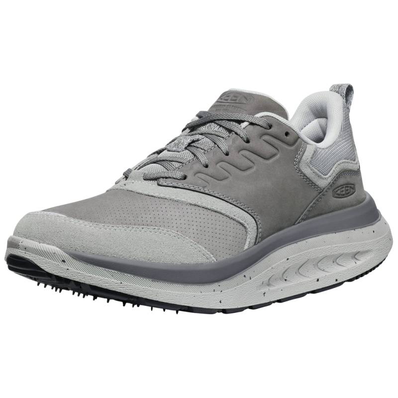 KEEN Herren Walkingschuhe M WK 400 Leather x Engineered Garments, Grau, aus Nubuk-Leder von KEEN