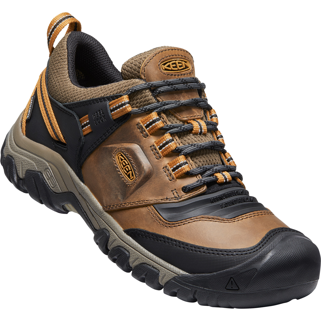 KEEN Herren Wander-/Trekkingschuhe tief M Ridge Flex WP, Braun, aus wasserdichtem Leder von KEEN